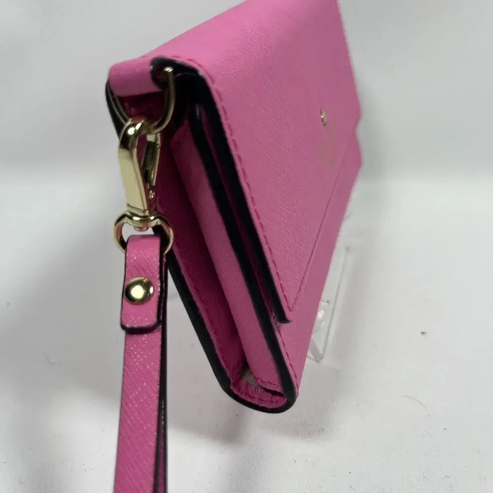 KATE SPADE Wallet Cedar Street iPhone Wristlet Saffiano Leather Case Pink